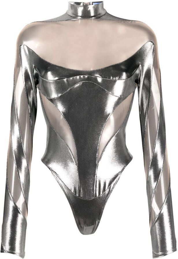 Mugler Metallic body Zwart