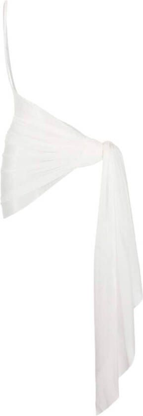 Mugler Asymmetrische pareo Wit