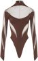 Mugler Body met lange mouwen Bruin - Thumbnail 1