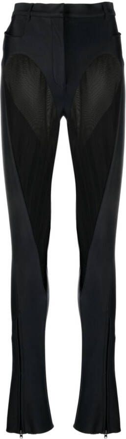 Mugler Flared broek Zwart