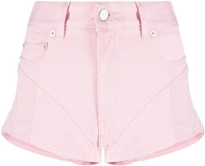 Mugler Shorts met contrasterende vlakken Roze