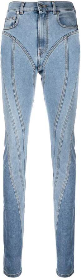 Mugler Skinny jeans Blauw