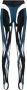 Mugler Spiral panelled leggings Blauw - Thumbnail 1