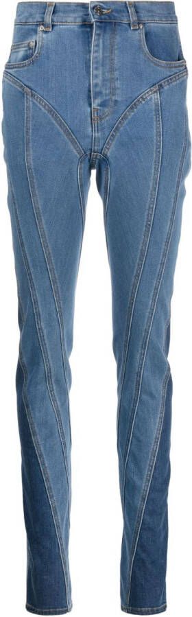Mugler Straight jeans Blauw