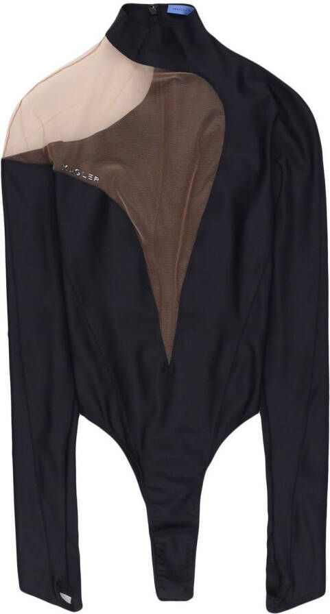 Mugler Uitgesneden body Zwart