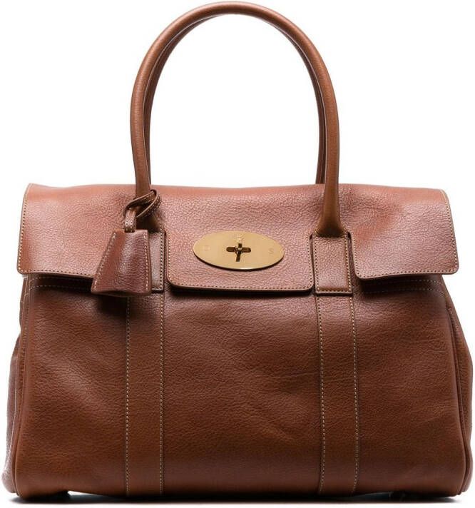 Mulberry Bayswater leren shopper Bruin