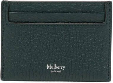 Mulberry Pasjeshouder met logoprint Groen