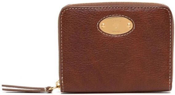 Mulberry Portemonnee met logoplakkaat Bruin