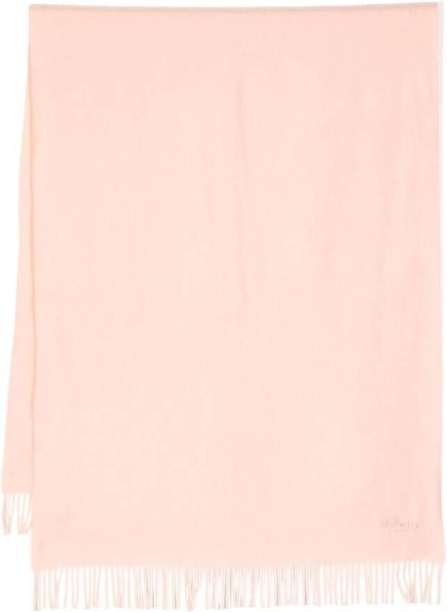 Mulberry Sjaal met geborduurd logo Roze