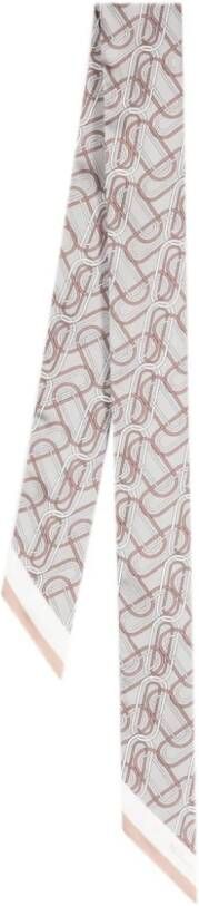 Mulberry Sjaal met kettingprint Bruin