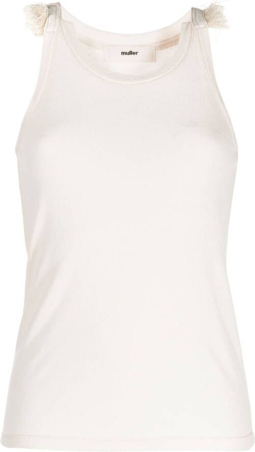 Muller Of Yoshiokubo Mouwloze tanktop Beige