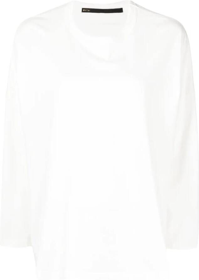 Muller Of Yoshiokubo Sweater met verlaagde schouders Wit