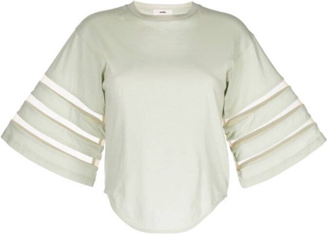 Muller Of Yoshiokubo T-shirt met uitgesneden mouwen Groen