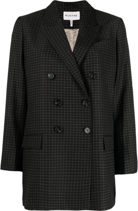 MUNTHE Blazer met dubbele rij knopen Zwart