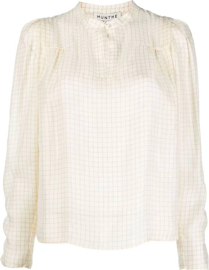 MUNTHE Blouse met lange mouwen Beige