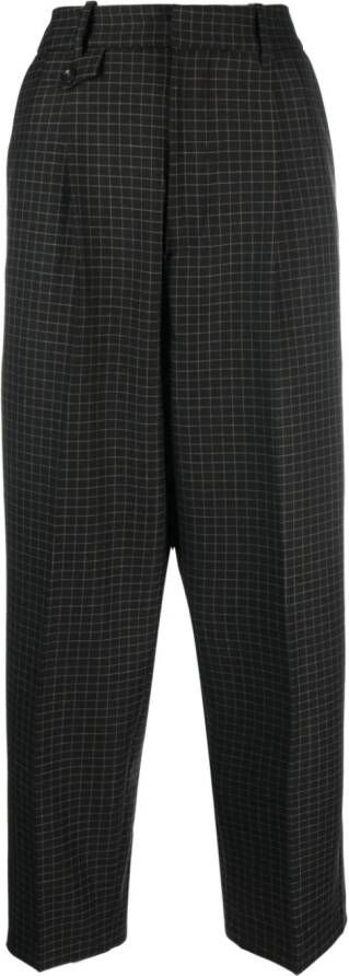 MUNTHE High waist broek Zwart