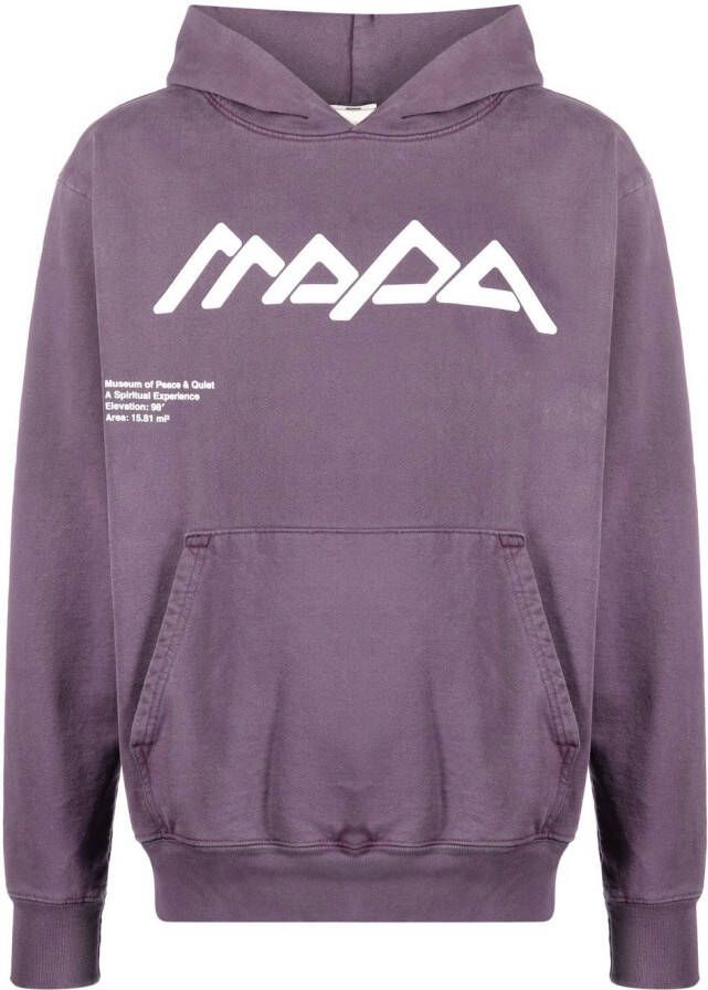 Museum Of Peace & Quiet Hoodie met print Paars