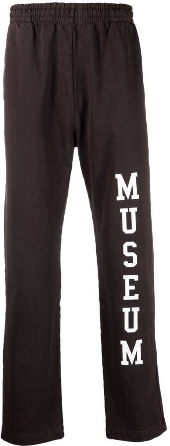 Museum Of Peace & Quiet Trainingsbroek met logoprint Bruin