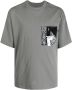 Musium Div. T-shirt met bandana print Grijs - Thumbnail 1