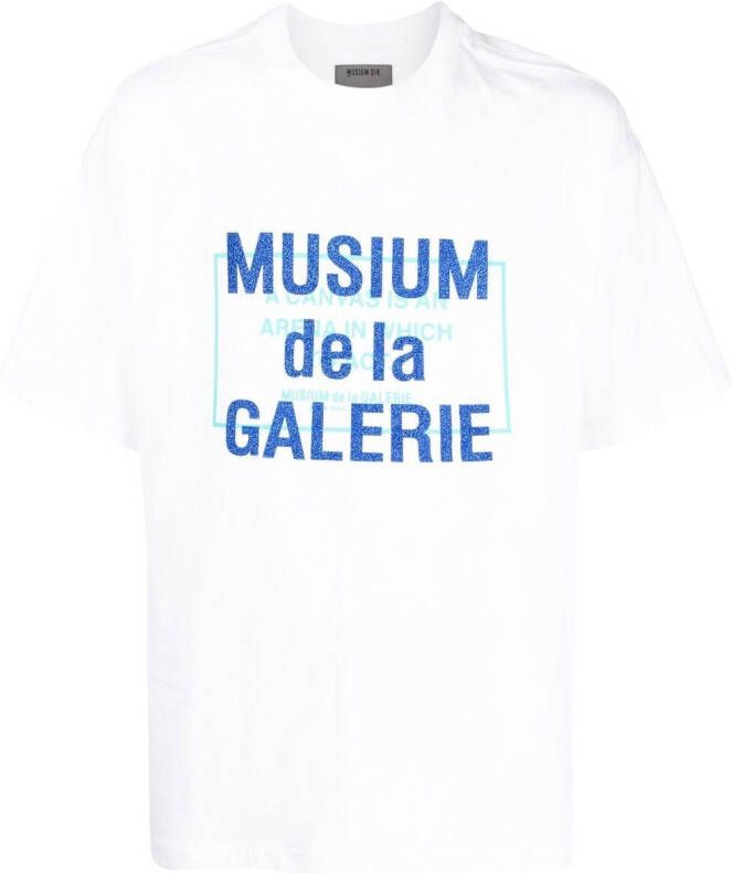 Musium Div. T-shirt met logoprint Wit