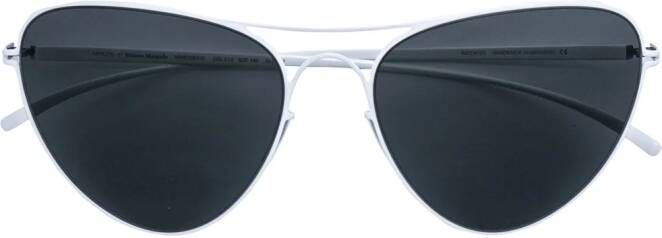 Mykita cat eye aviator sunglasses Wit
