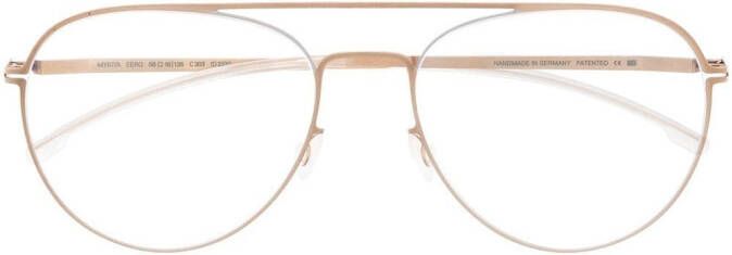 Mykita Eero bril met piloten montuur Zilver