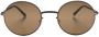Mykita Lale zonnebril met rond montuur Zwart - Thumbnail 1