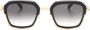Mykita Misty 768 zonnebril met vierkant montuur Zwart - Thumbnail 1