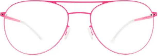 Mykita Niken bril met piloten montuur Roze