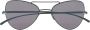 Mykita x Maison Margiela zonnebril met piloten montuur Zwart - Thumbnail 1