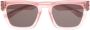 Mykita x Maison Margiela zonnebril met vierkant montuur Roze - Thumbnail 1