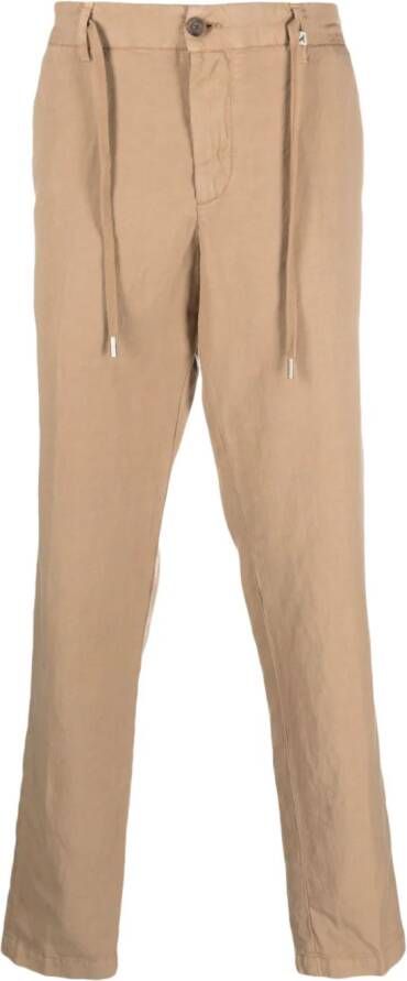Myths Broek van linnenmix Bruin