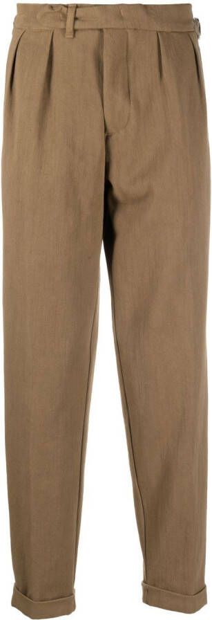 Myths Chino met toelopende pijpen Beige