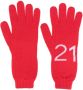Nº21 Kids Intarsia handschoenen Rood - Thumbnail 1