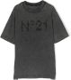 Nº21 Kids T-shirt met logopatch Grijs - Thumbnail 1