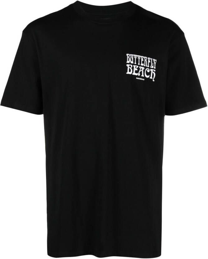 Nahmias T-shirt met grafische print Zwart