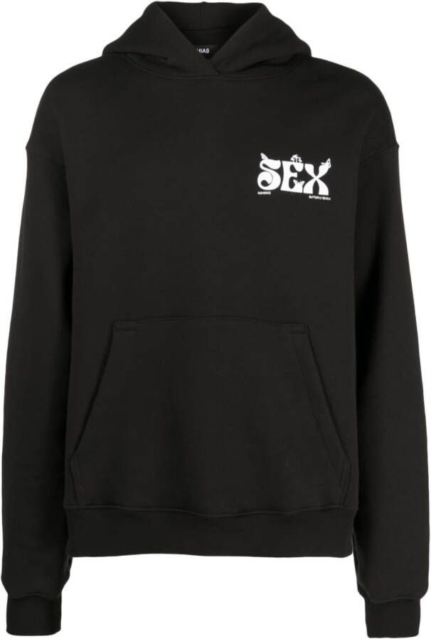 Nahmias Hoodie met print Zwart