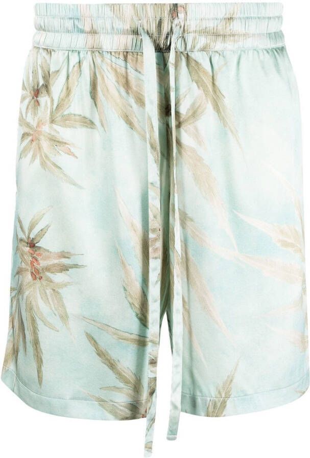 Nahmias Zijden shorts Blauw