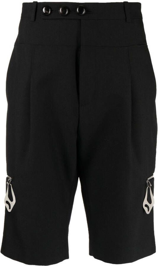 Namacheko Shorts met ritsdetail Zwart