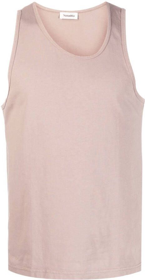 Nanushka Asymmetrische tanktop Beige
