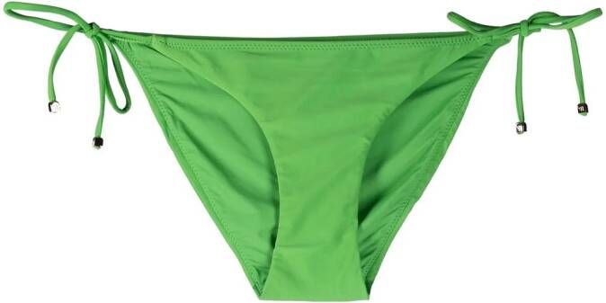 Nanushka Bikinislip met gestrikte zijkant Groen