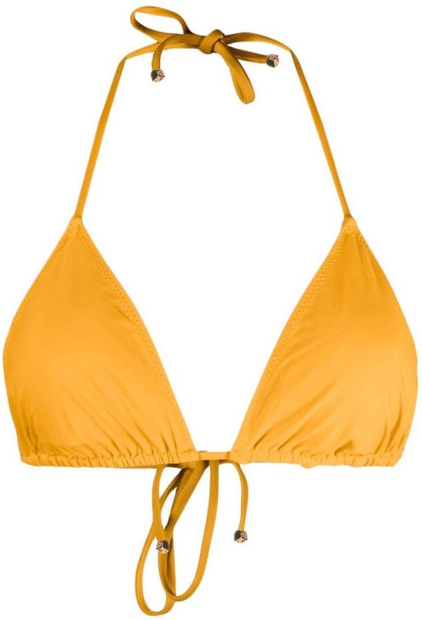 Nanushka Bikinitop met halternek Oranje