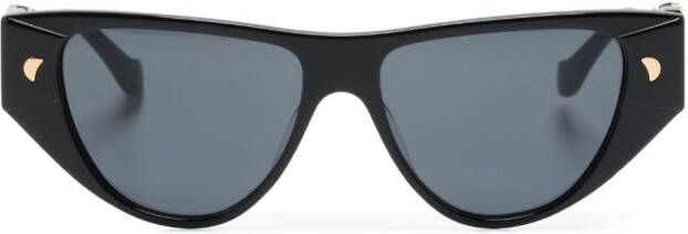 Nanushka Emme zonnebril met cat-eye montuur Zwart