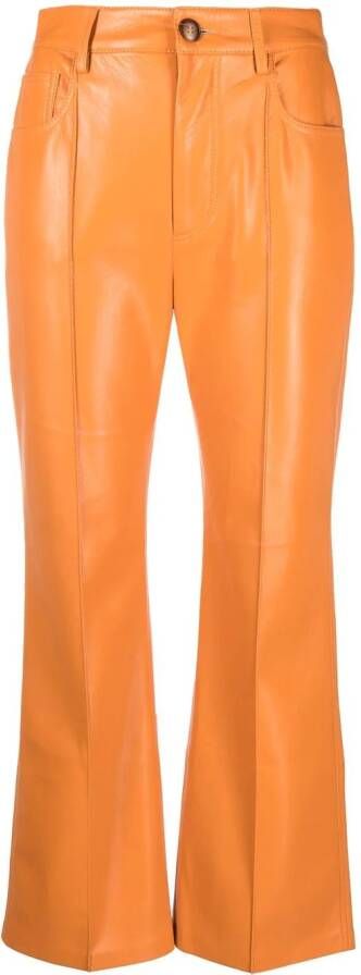 Nanushka Flared broek Oranje
