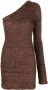 Nanushka Getailleerde mini-jurk Bruin - Thumbnail 1