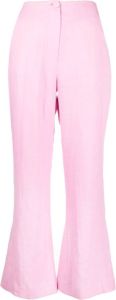 Nanushka High waist broek Roze