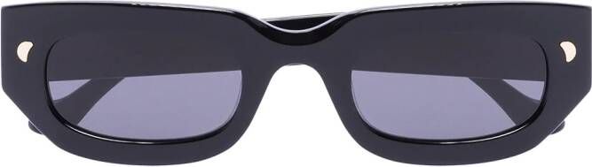 Nanushka Kadee zonnebril met rechthoekig montuur Zwart