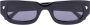 Nanushka Kadee zonnebril met rechthoekig montuur Zwart - Thumbnail 1