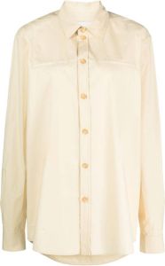 Nanushka Katoenen blouse Geel