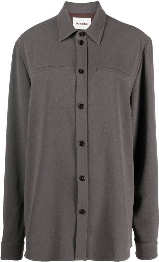 Nanushka Oversized blouse Grijs